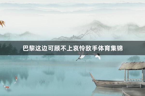 巴黎这边可顾不上哀怜敌手体育集锦