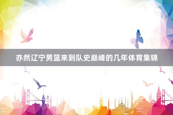 亦然辽宁男篮来到队史巅峰的几年体育集锦