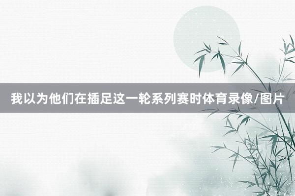 我以为他们在插足这一轮系列赛时体育录像/图片