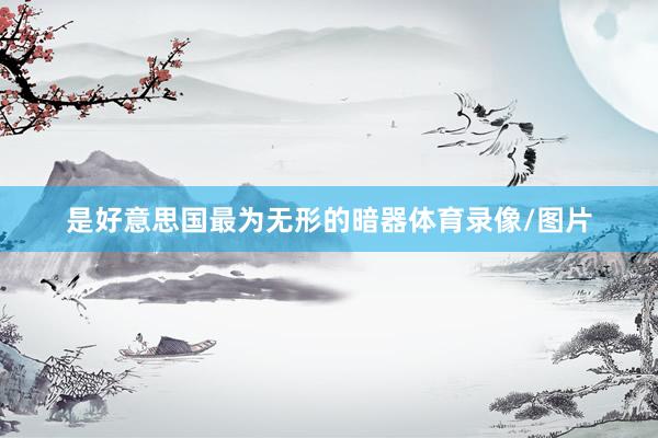 是好意思国最为无形的暗器体育录像/图片